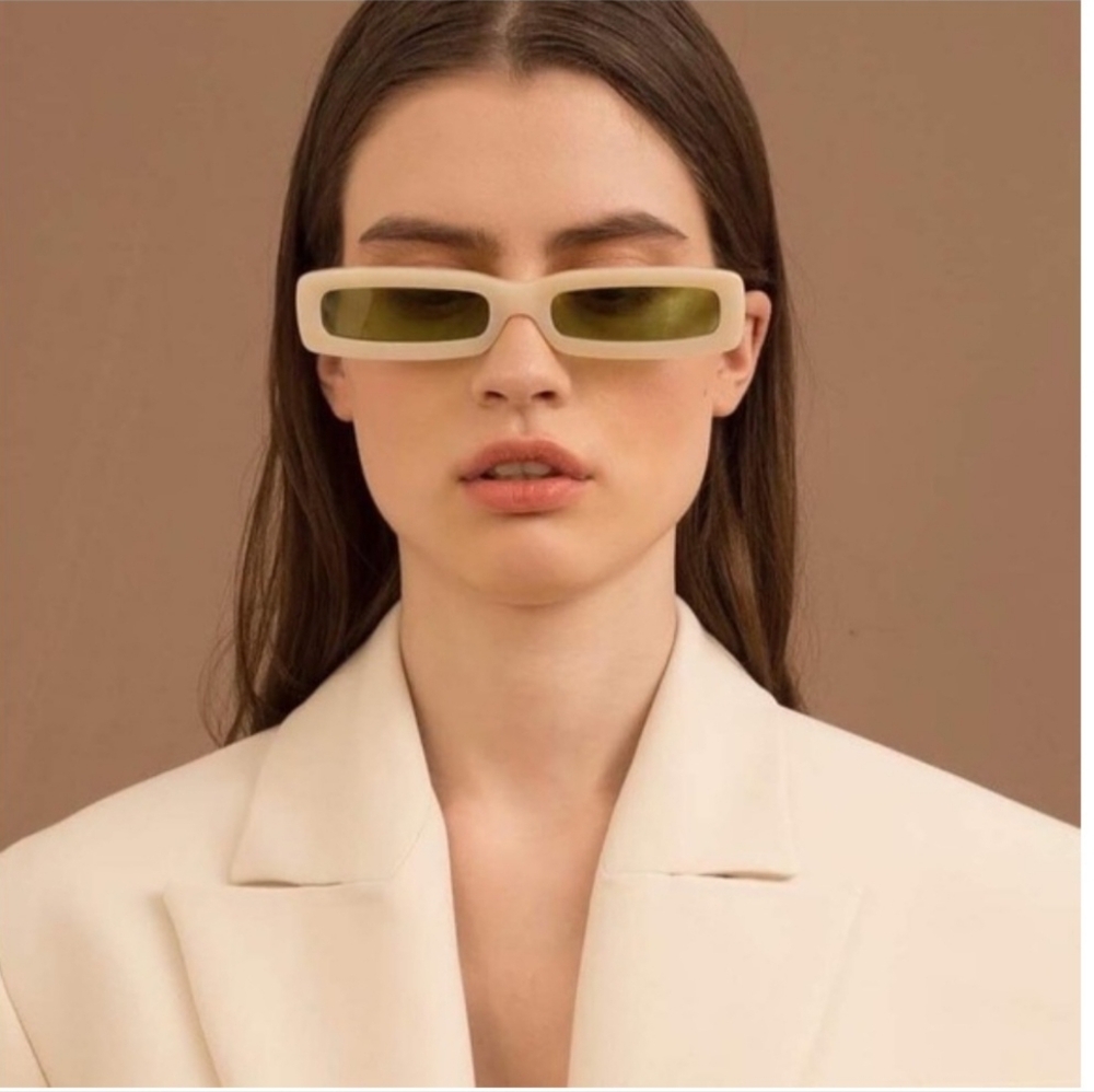 George Keburia Cream Beige Sunglasses 100% UV